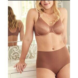 🆕WACOAL Back Appeal Underwire T-Shirt Bra 40DD Praline Brown #853303